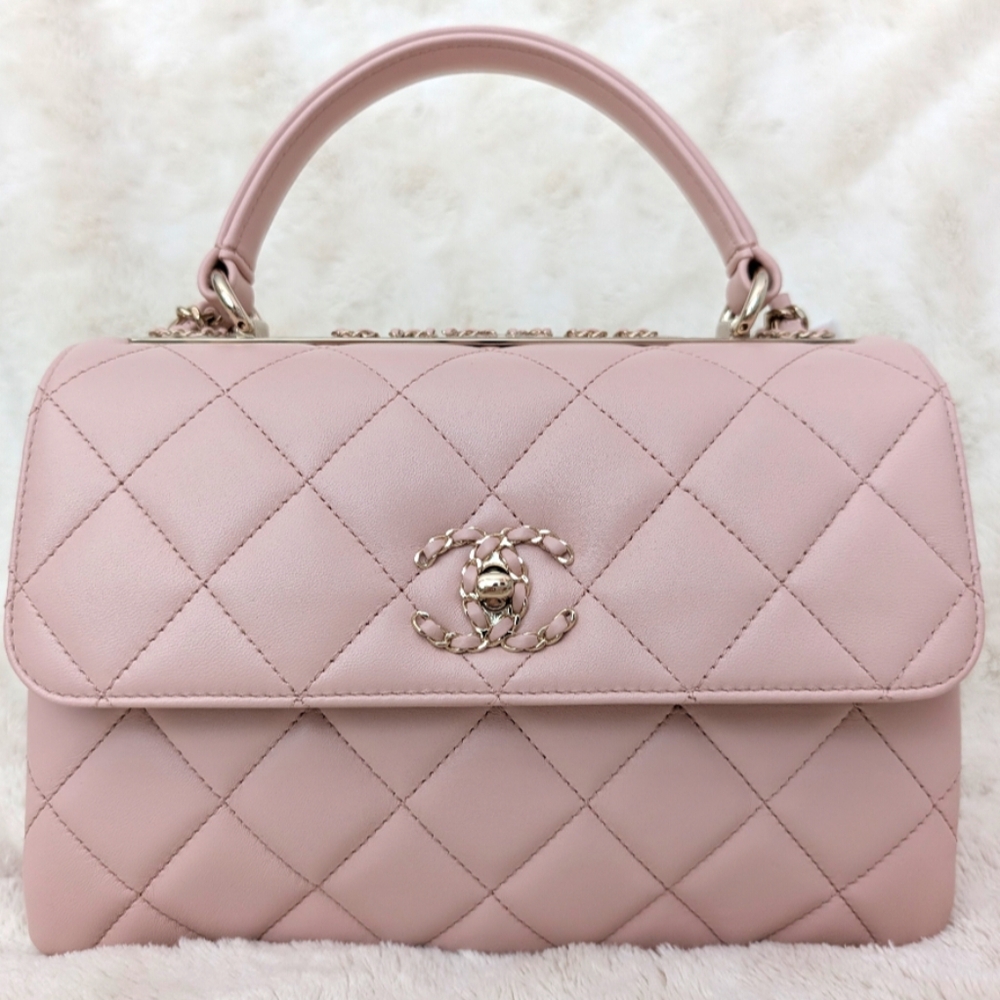 Limited Special Edition! Chanel Trendy CC Top Handle in soft pink